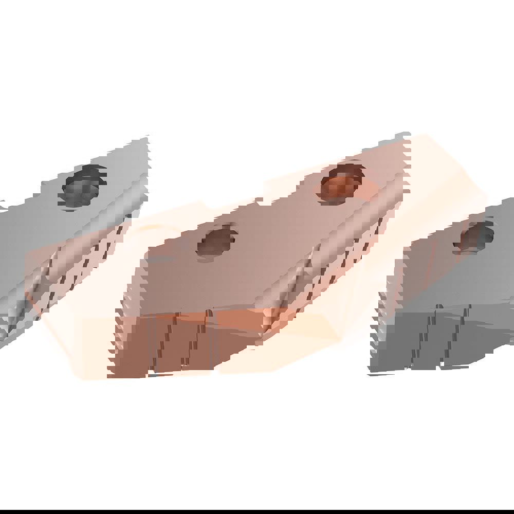 Spade Drill Insert: 46 mm Dia, Seat Size 3, Cobalt, 132 &deg; Point